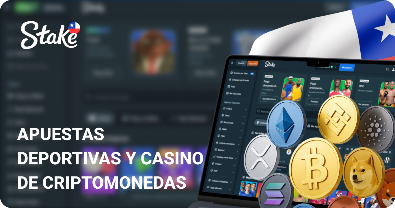 Stake - Plataforma líder de apuestas deportivas y juegos de azar con pagos en criptomonedas en Chile